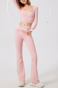 Willluxe® Ballet Ruffled Shaping Sports Top