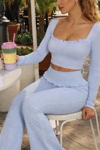 Willluxe® Ballet Ruffled Shaping Sports Top