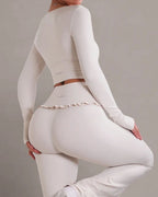 Willluxe® Ballet Ruffled Shaping Leggings