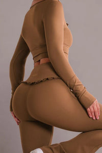 Willluxe® Ballet Ruffled Shaping Leggings