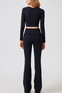 Willluxe® Ballet Ruffled Shaping Leggings