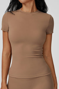 Willluxe® Quick-Dry Yoga Running Short Sleeve Top