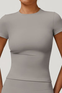 Willluxe® Quick-Dry Yoga Running Short Sleeve Top