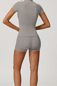Willluxe® Quick-Dry Yoga Running Short Sleeve Top