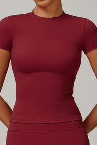 Willluxe® Quick-Dry Yoga Running Short Sleeve Top