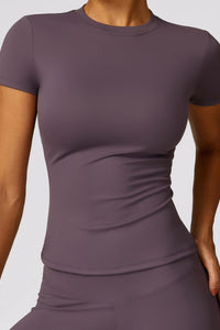 Willluxe® Quick-Dry Yoga Running Short Sleeve Top