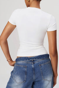Willluxe® Quick-Dry Yoga Running Short Sleeve Top