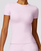 Willluxe® Quick-Dry Yoga Running Short Sleeve Top