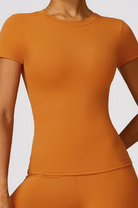 Willluxe® Quick-Dry Yoga Running Short Sleeve Top