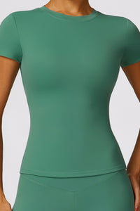 Willluxe® Quick-Dry Yoga Running Short Sleeve Top