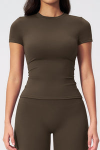 Willluxe® Quick-Dry Yoga Running Short Sleeve Top