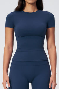 Willluxe® Quick-Dry Yoga Running Short Sleeve Top