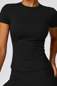 Willluxe® Quick-Dry Yoga Running Short Sleeve Top