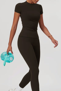 Willluxe® Quick-Dry Yoga Running Short Sleeve Top