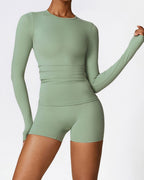 Willluxe® Sculpting High-Waisted Workout Shorts