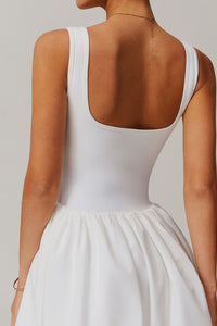 Willluxe® Athletic Tennis Dress with Built-In Bodysuit