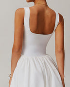 Willluxe® Athletic Tennis Dress with Built-In Bodysuit