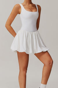 Willluxe® Athletic Tennis Dress with Built-In Bodysuit