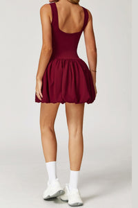Willluxe® Athletic Tennis Dress with Built-In Bodysuit