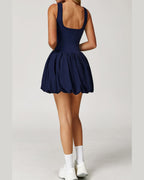 Willluxe® Athletic Tennis Dress with Built-In Bodysuit