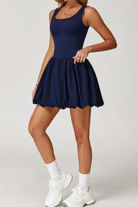 Willluxe® Athletic Tennis Dress with Built-In Bodysuit