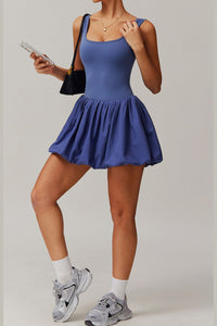 Willluxe® Athletic Tennis Dress with Built-In Bodysuit