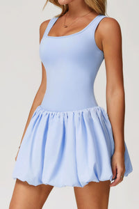 Willluxe® Athletic Tennis Dress with Built-In Bodysuit