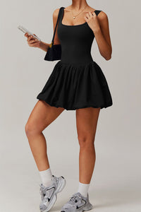 Willluxe® Athletic Tennis Dress with Built-In Bodysuit