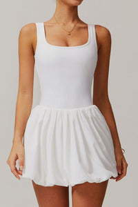 Willluxe® Athletic Tennis Dress with Built-In Bodysuit