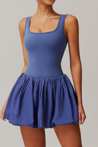 Willluxe® Athletic Tennis Dress with Built-In Bodysuit