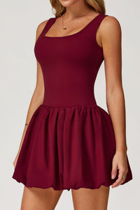 Willluxe® Athletic Tennis Dress with Built-In Bodysuit