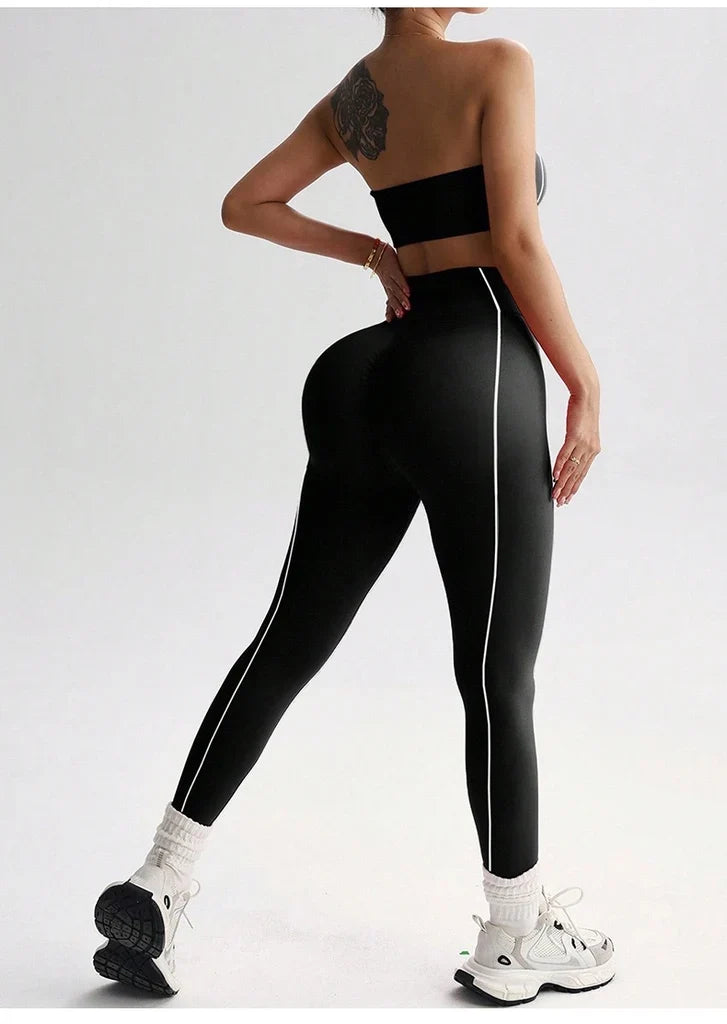Willluxe® Seamless Sculpt Yoga Set-Crop Top & High Waist Leggings