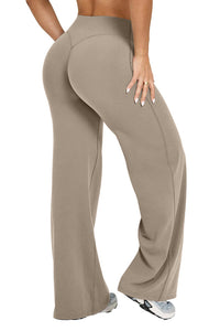 Willluxe® Breathable Ice Silk High-Waisted Straight Leg Yoga Pants