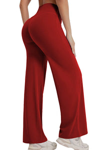 Willluxe® Breathable Ice Silk High-Waisted Straight Leg Yoga Pants