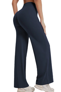 Willluxe® Breathable Ice Silk High-Waisted Straight Leg Yoga Pants