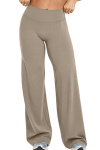 Willluxe® Breathable Ice Silk High-Waisted Straight Leg Yoga Pants