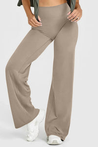 Willluxe® Breathable Ice Silk High-Waisted Straight Leg Yoga Pants
