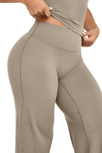 Willluxe® Breathable Ice Silk High-Waisted Straight Leg Yoga Pants