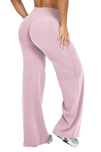 Willluxe® Breathable Ice Silk High-Waisted Straight Leg Yoga Pants