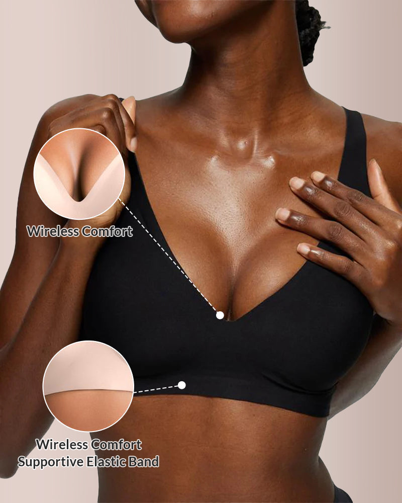 Willluxe® Deep V Lift Seamless Jelly Bra