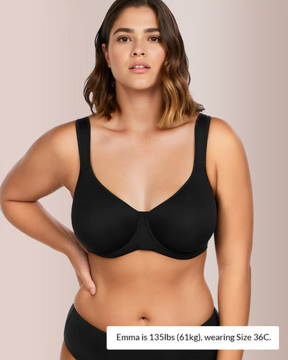 WILLLUXE® Soft Plus Size Full Coverage Unlined Minimizer Bra