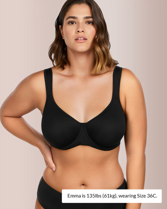 WILLLUXE® Soft Plus Size Full Coverage Unlined Minimizer Bra