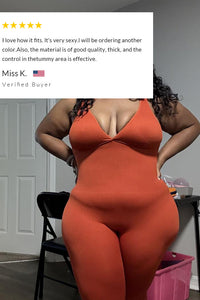 Willluxe® Lifting and Tucking Deep V-Shaped Body Shaper