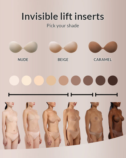 WILLLUXE® Front Closure Adhesive Invisible Bra