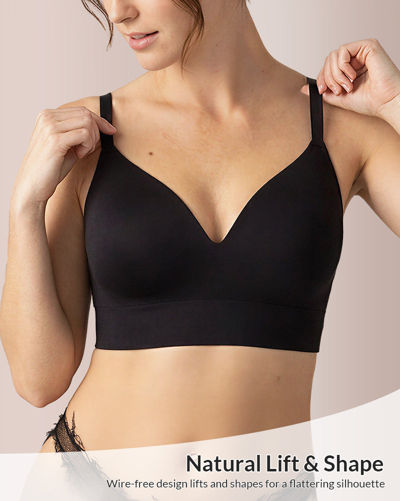 Willluxe® Deep V Wireless Lift Bra