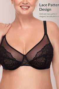 Willluxe® Floral Lace Underwire Bra