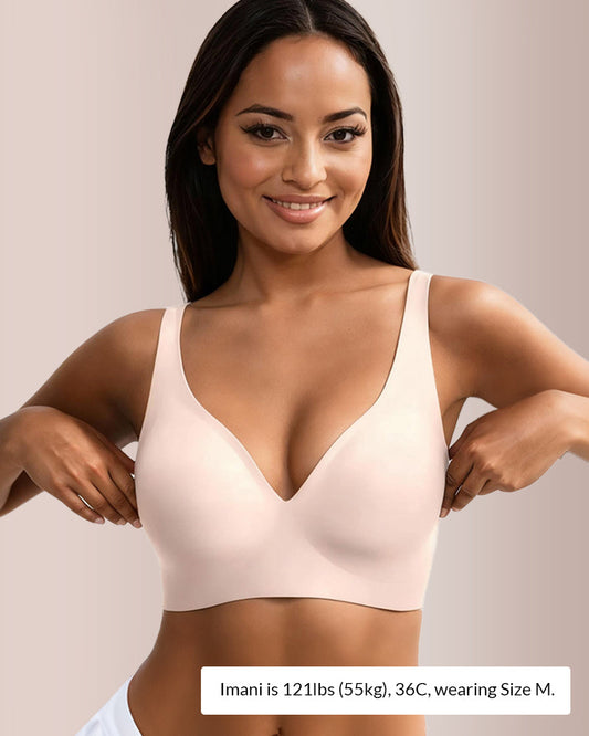 WILLLUXE® Deep V Lift Seamless Wireless Jelly Bra
