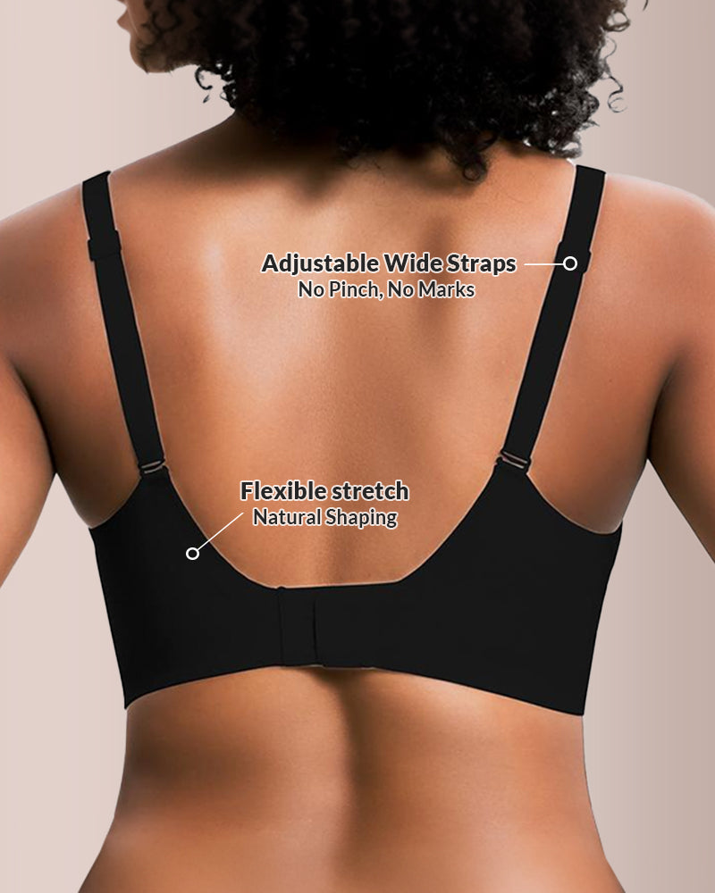 Willluxe® Deep V Lift Seamless Wireless Jelly Bra