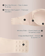 Willluxe® Wireless Padded Bandeau Bra