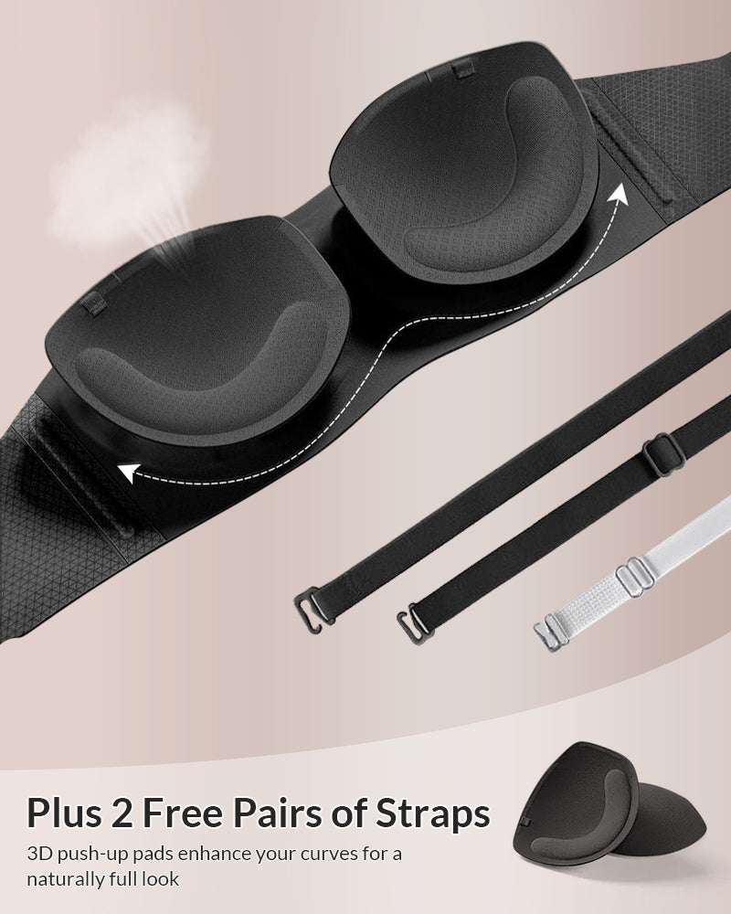 WILLLUXE® Wireless Padded Bandeau Bra